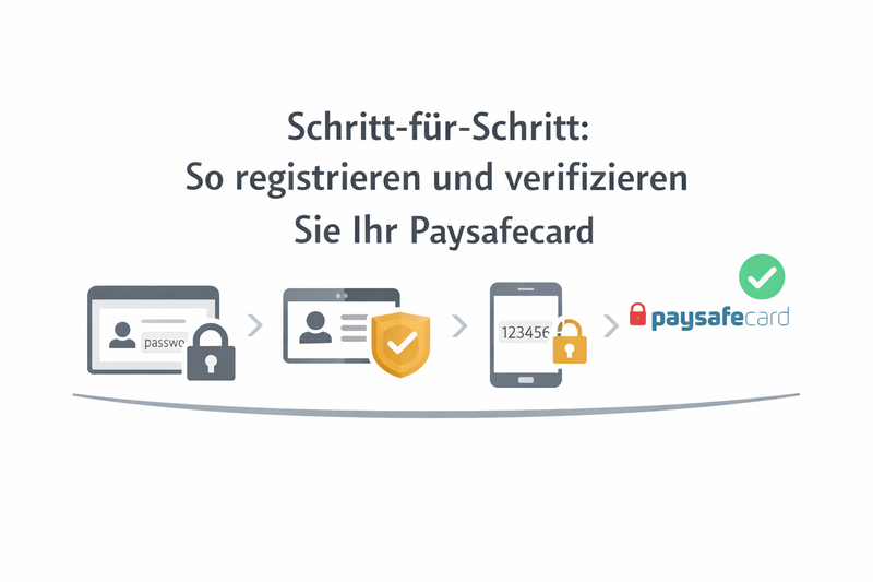 So registrieren und verifizieren Sie Ihr Paysafecard